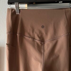 Athleta Tan Salutation Stash Tight Leggings